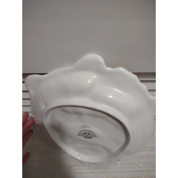 Fitz & Floyd Plaid Christmas 2063/126 Snowman Canapé New In Box 9 x 9 x 1 Inches - Picture 9 of 9